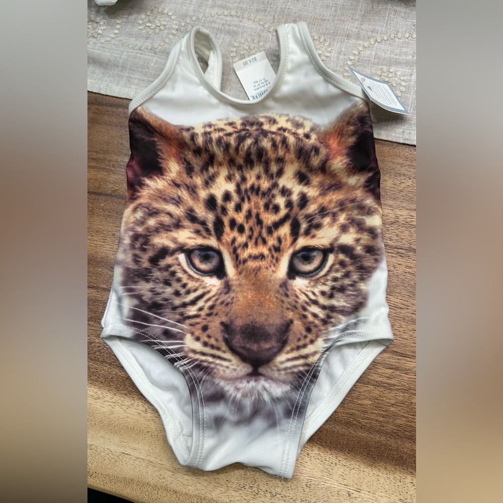 BabyGap SZ 0-6 MO BABY BIG CAT BATHING SUIT NEW W/ TAGS